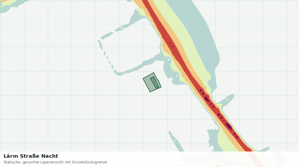 Statische Kartenansicht: Lärm Straße Nacht