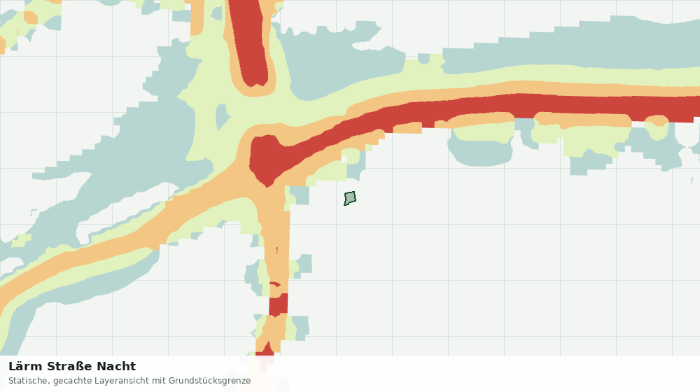 Statische Kartenansicht: Lärm Straße Nacht