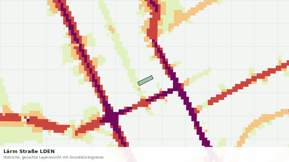 Statische Kartenansicht: Lärm Straße LDEN