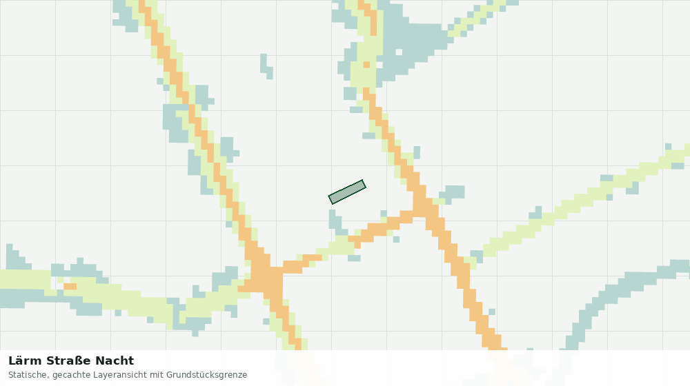 Statische Kartenansicht: Lärm Straße Nacht