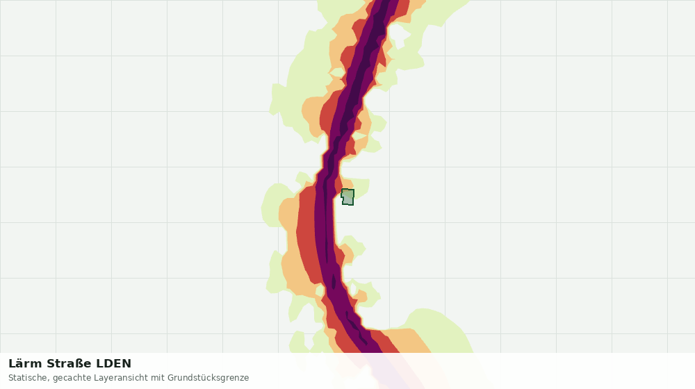 Statische Kartenansicht: Lärm Straße LDEN