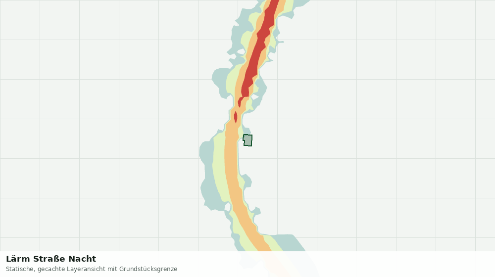 Statische Kartenansicht: Lärm Straße Nacht