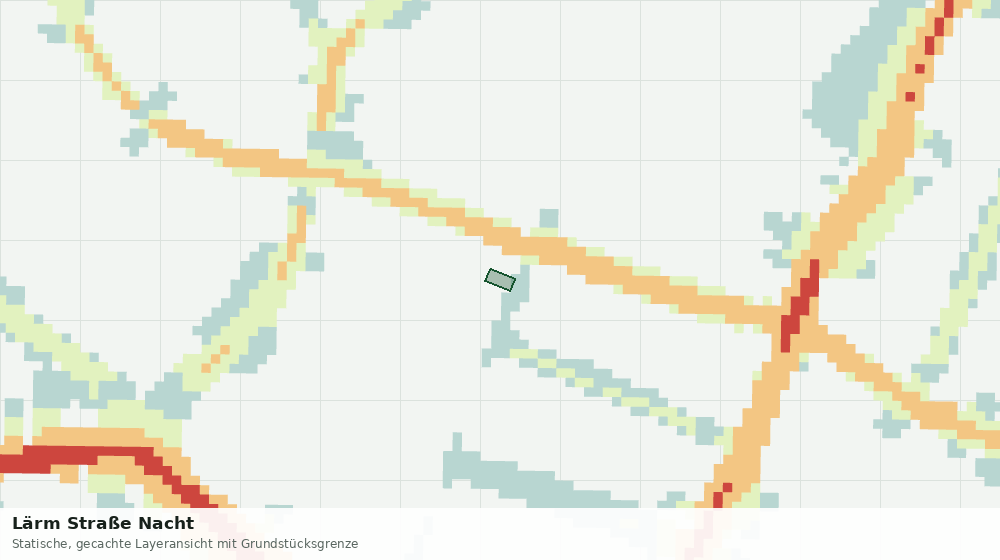 Statische Kartenansicht: Lärm Straße Nacht