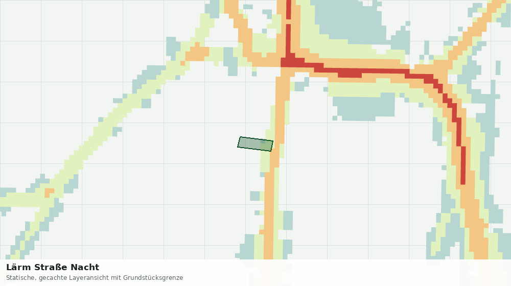 Statische Kartenansicht: Lärm Straße Nacht