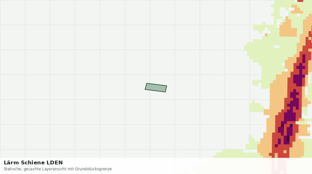 Statische Kartenansicht: Lärm Schiene LDEN