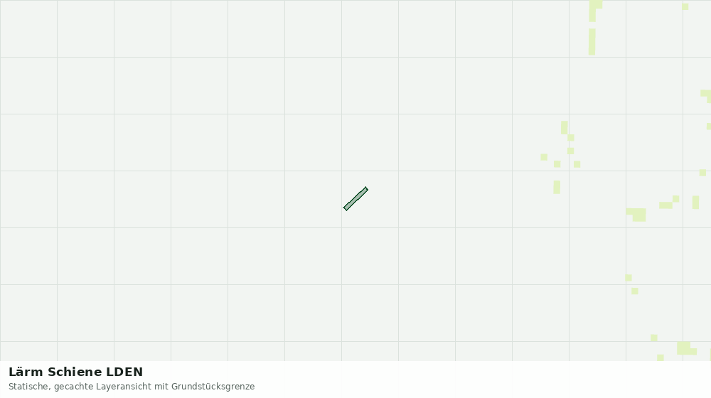 Statische Kartenansicht: Lärm Schiene LDEN