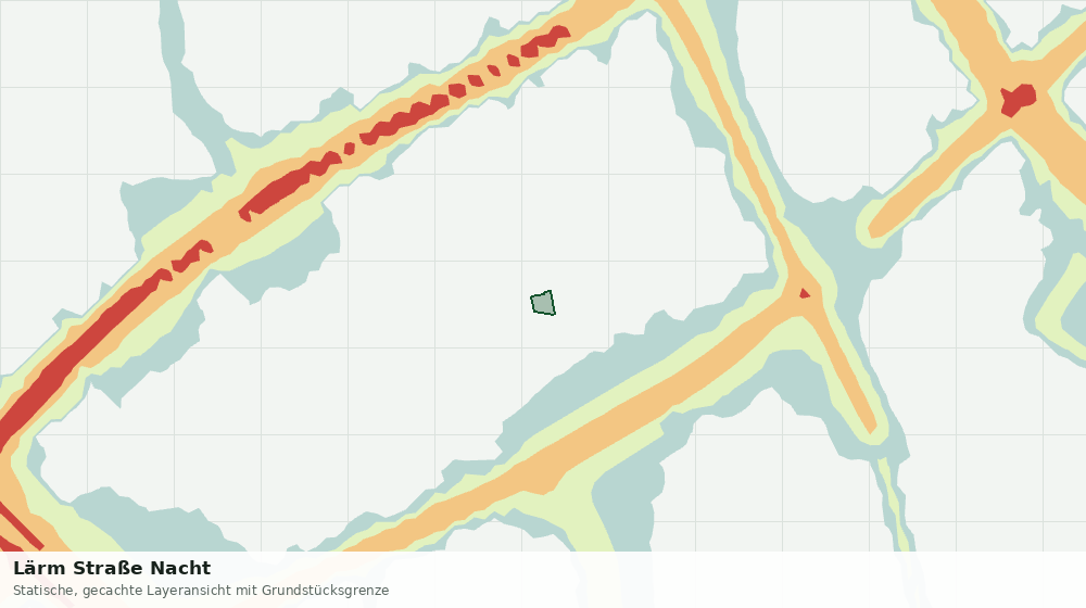Statische Kartenansicht: Lärm Straße Nacht