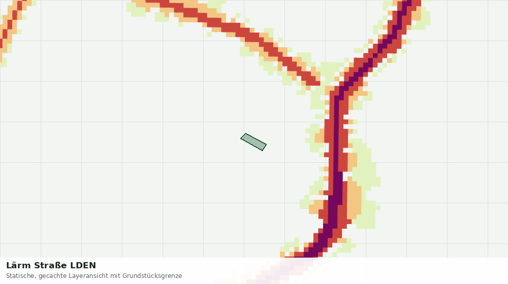 Statische Kartenansicht: Lärm Straße LDEN