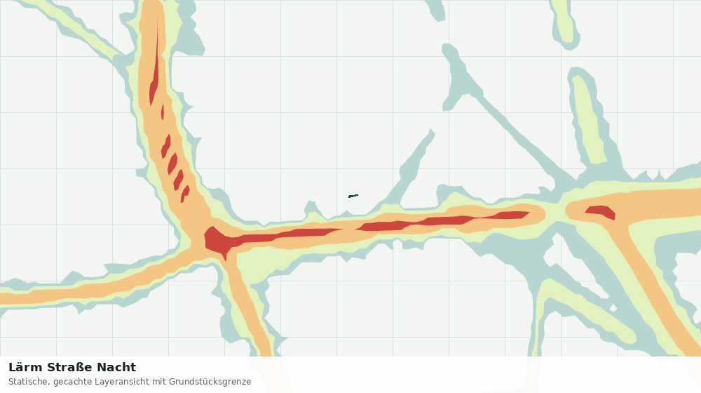 Statische Kartenansicht: Lärm Straße Nacht