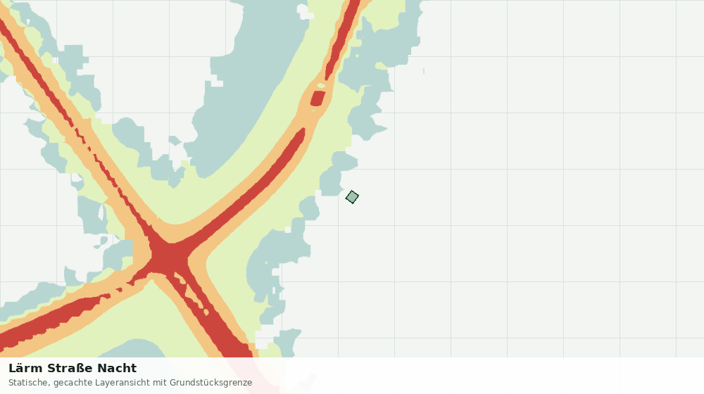 Statische Kartenansicht: Lärm Straße Nacht