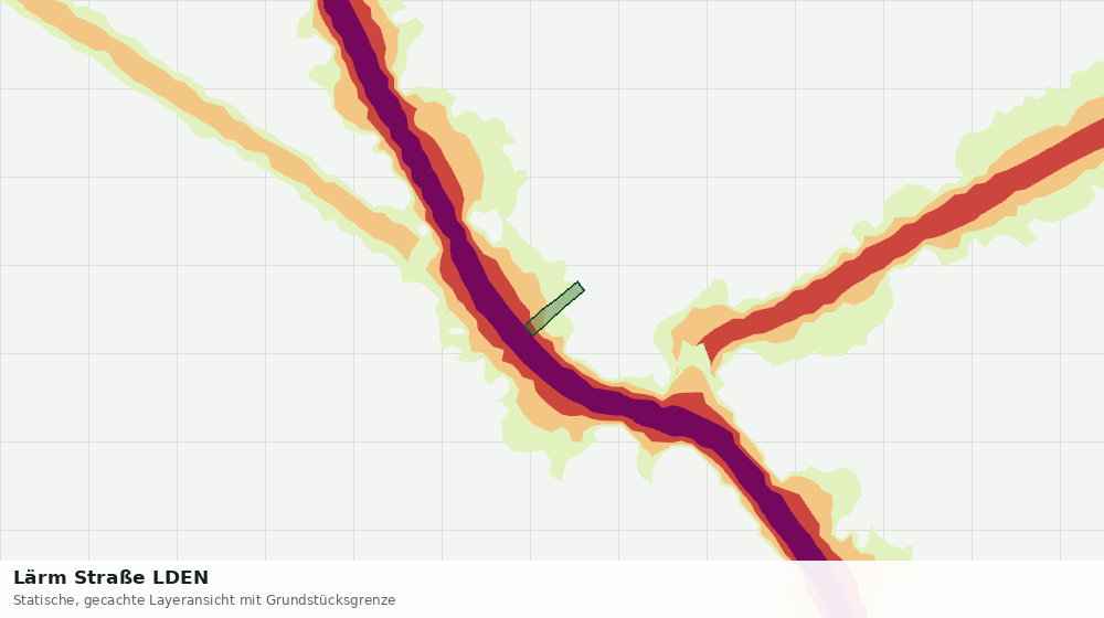Statische Kartenansicht: Lärm Straße LDEN