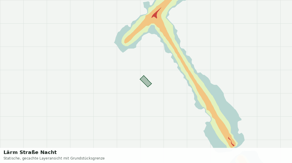 Statische Kartenansicht: Lärm Straße Nacht