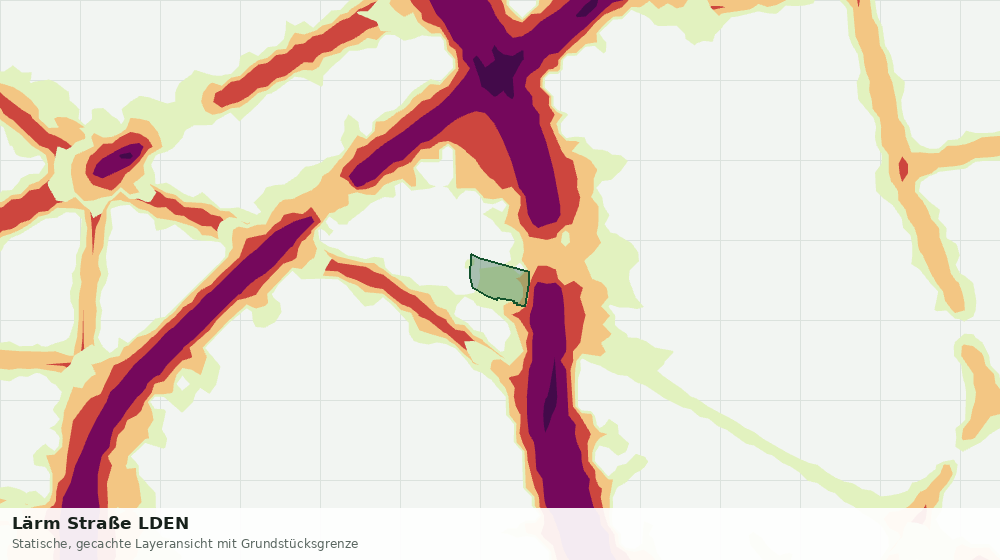Statische Kartenansicht: Lärm Straße LDEN
