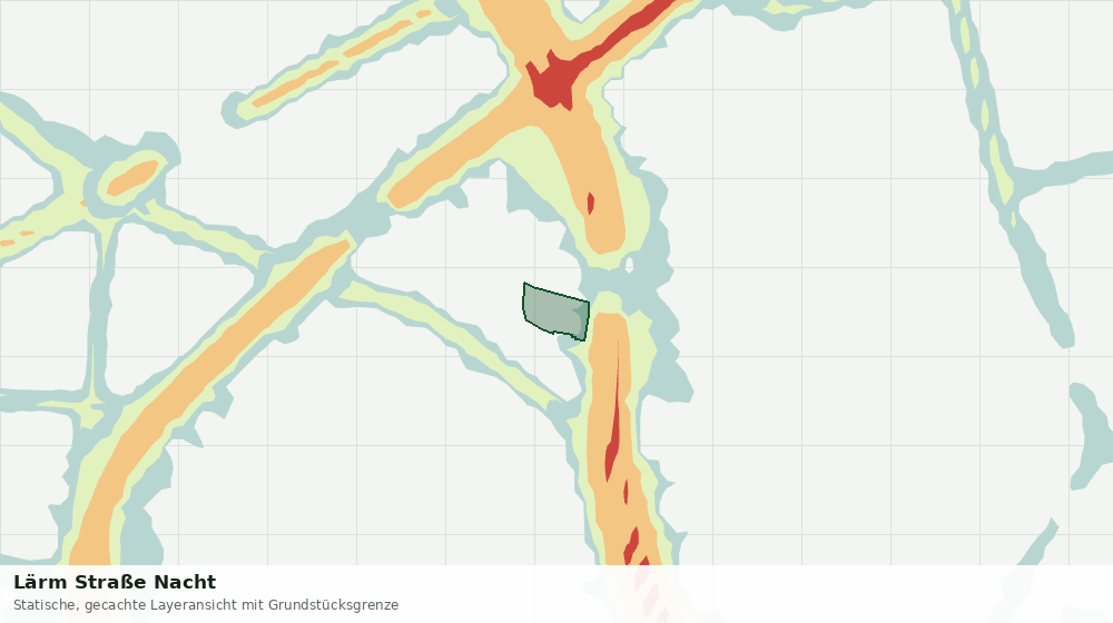 Statische Kartenansicht: Lärm Straße Nacht