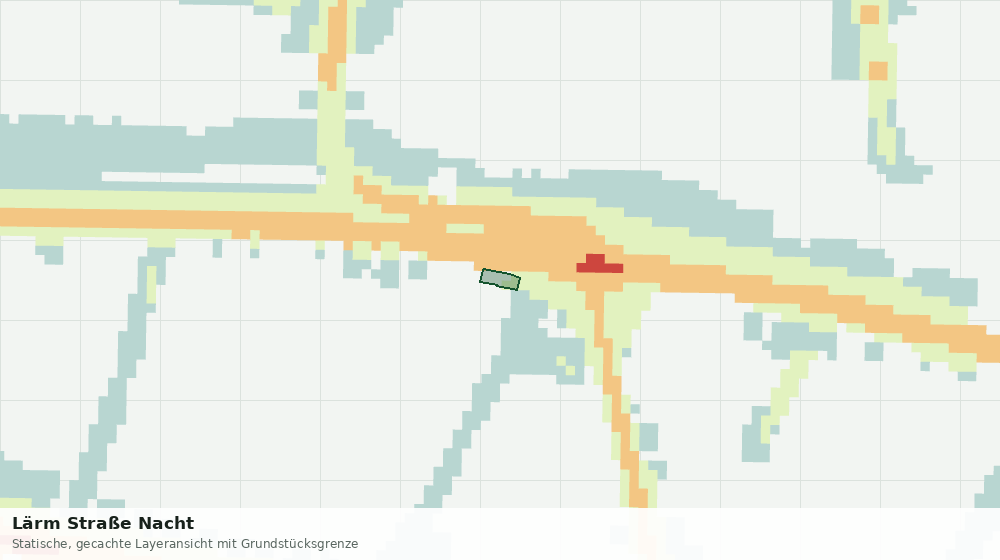 Statische Kartenansicht: Lärm Straße Nacht