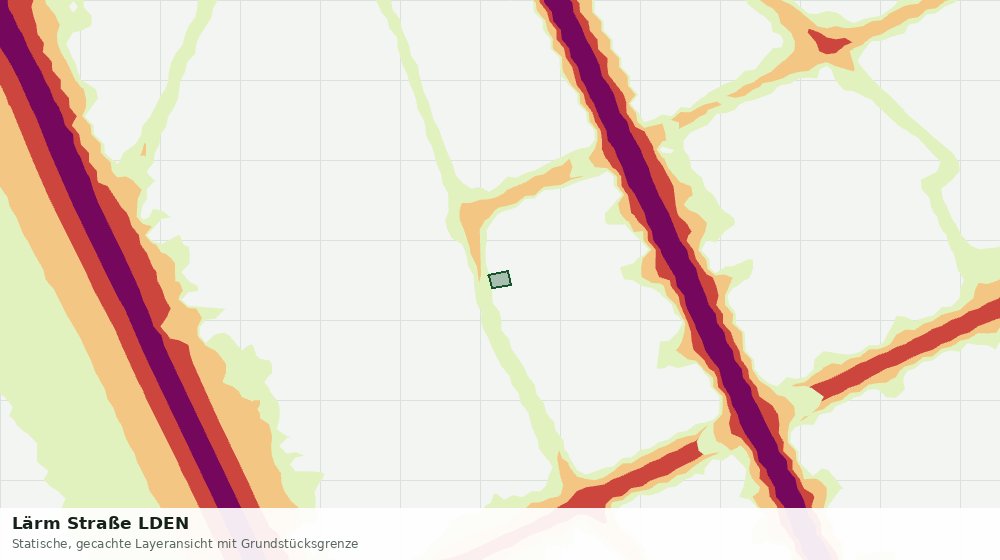 Statische Kartenansicht: Lärm Straße LDEN