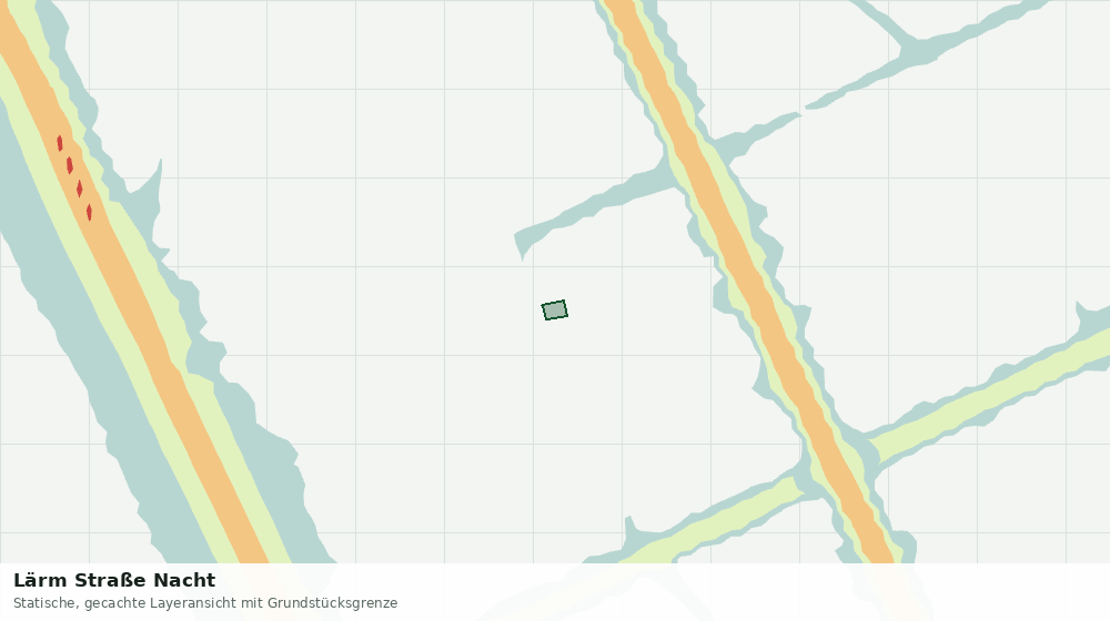 Statische Kartenansicht: Lärm Straße Nacht