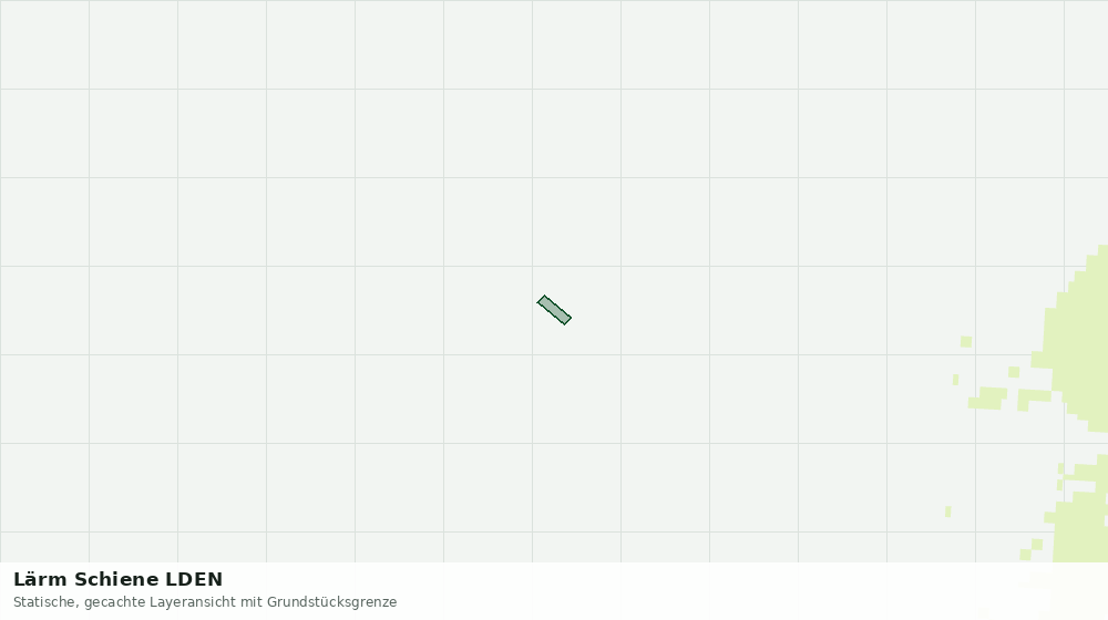 Statische Kartenansicht: Lärm Schiene LDEN