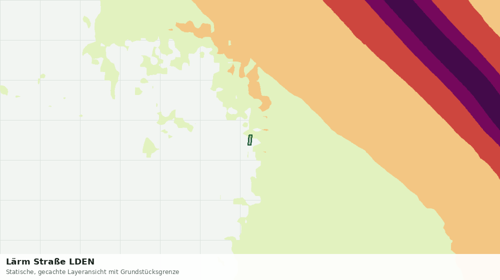 Statische Kartenansicht: Lärm Straße LDEN