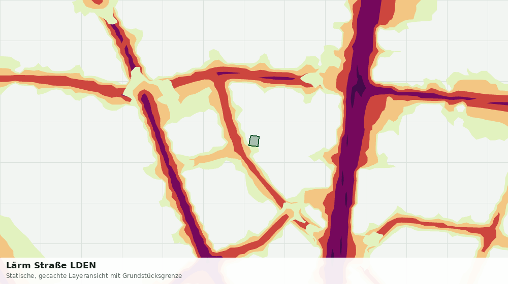 Statische Kartenansicht: Lärm Straße LDEN