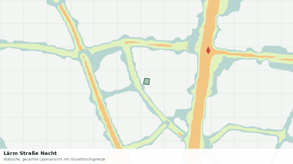 Statische Kartenansicht: Lärm Straße Nacht