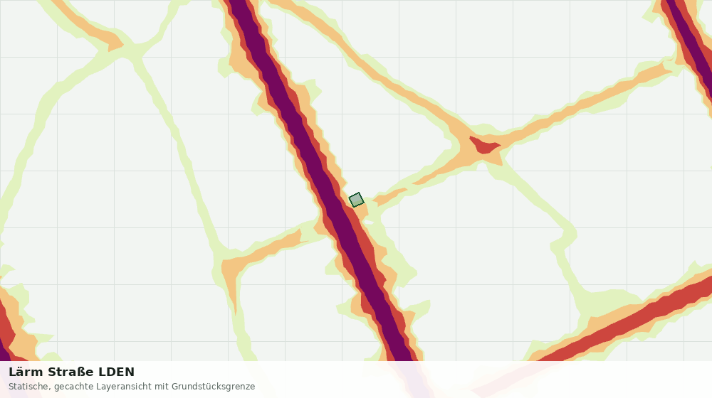Statische Kartenansicht: Lärm Straße LDEN