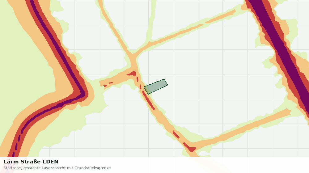 Statische Kartenansicht: Lärm Straße LDEN