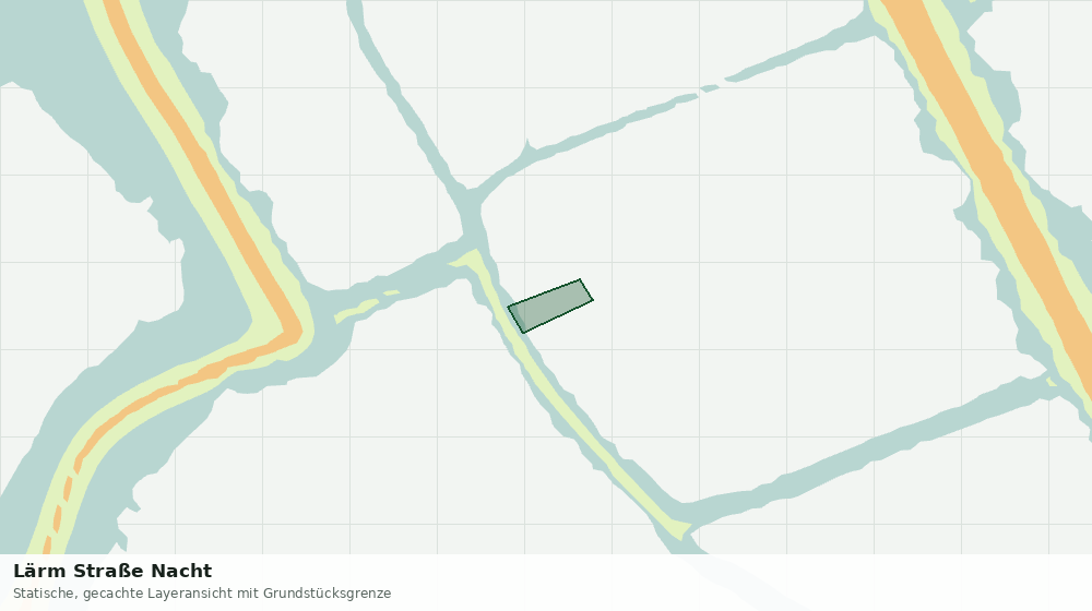 Statische Kartenansicht: Lärm Straße Nacht