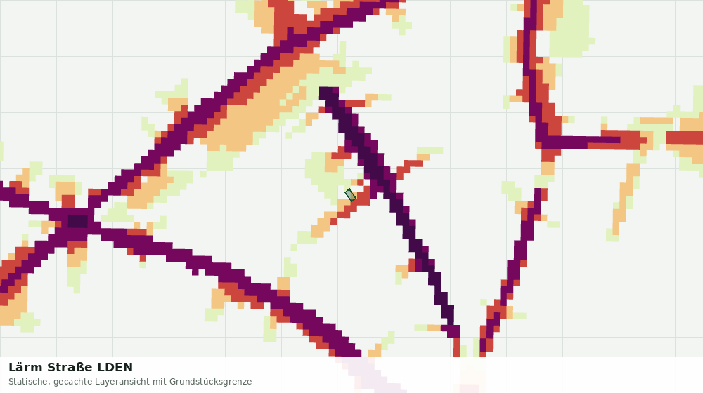 Statische Kartenansicht: Lärm Straße LDEN