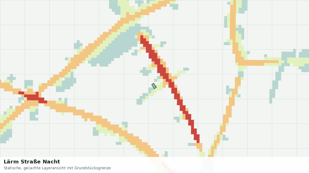 Statische Kartenansicht: Lärm Straße Nacht