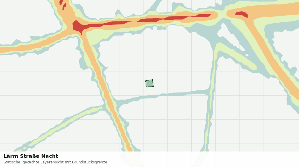 Statische Kartenansicht: Lärm Straße Nacht