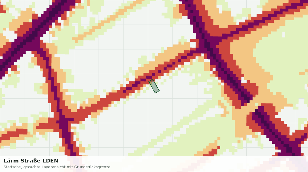 Statische Kartenansicht: Lärm Straße LDEN