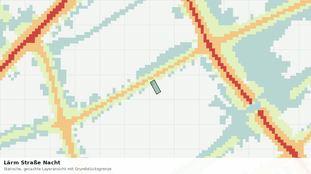 Statische Kartenansicht: Lärm Straße Nacht