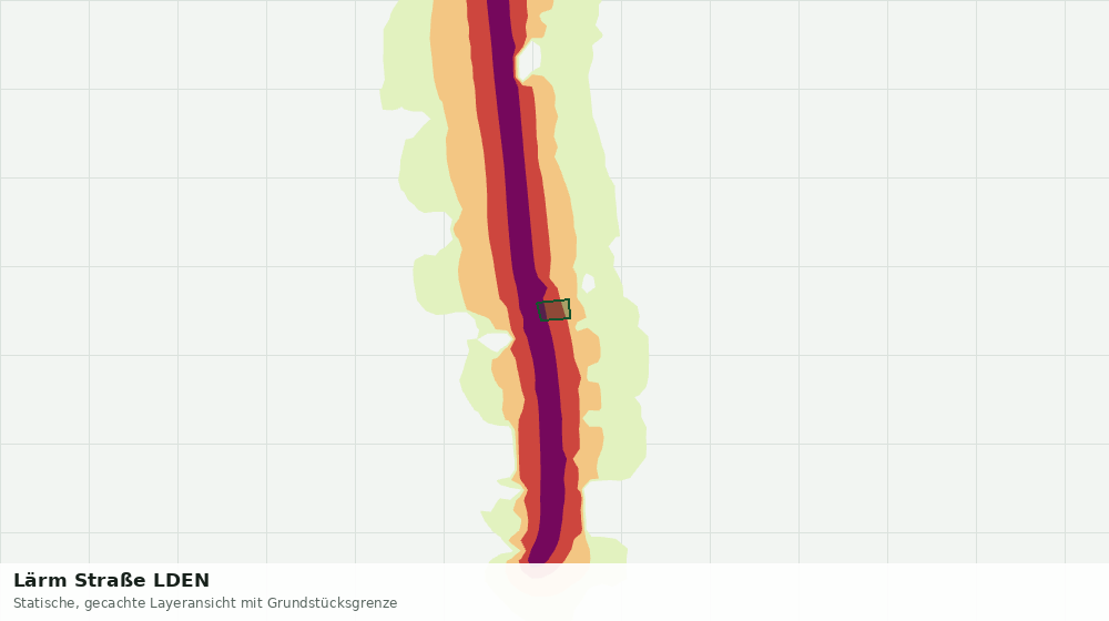 Statische Kartenansicht: Lärm Straße LDEN