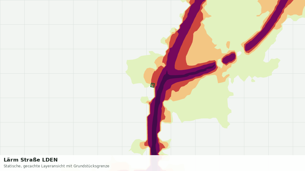 Statische Kartenansicht: Lärm Straße LDEN