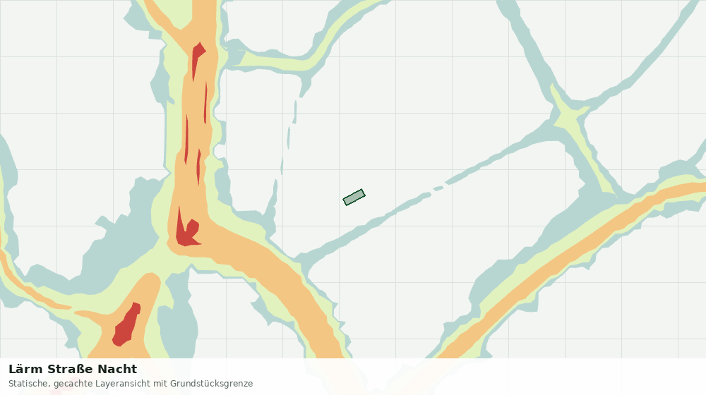 Statische Kartenansicht: Lärm Straße Nacht