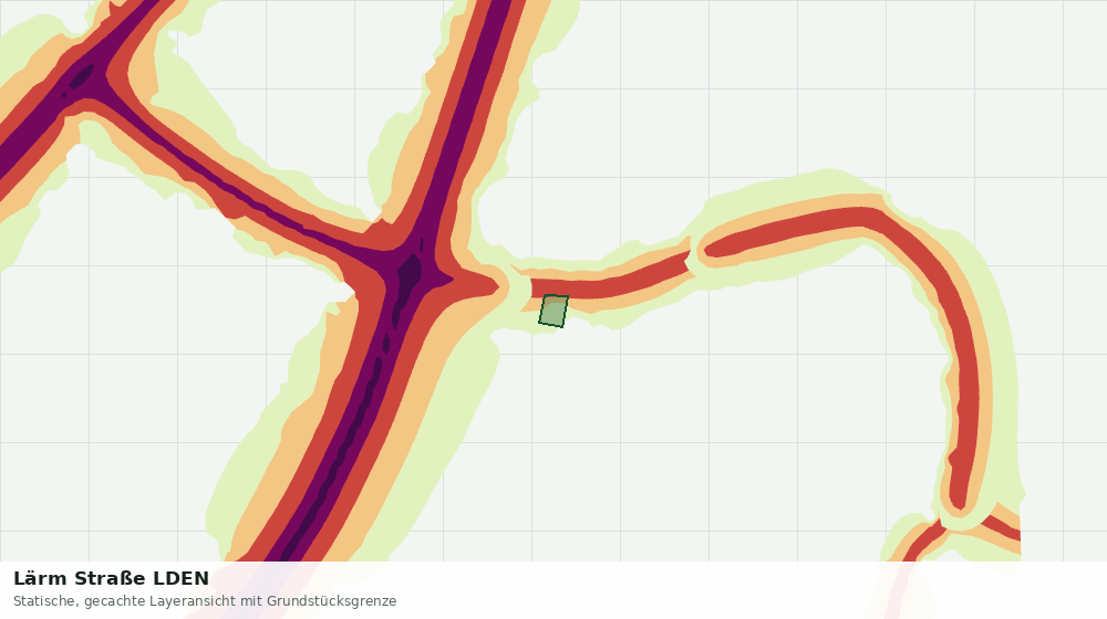 Statische Kartenansicht: Lärm Straße LDEN