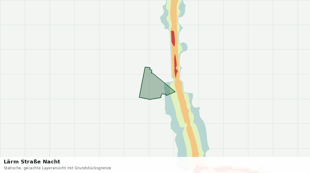 Statische Kartenansicht: Lärm Straße Nacht