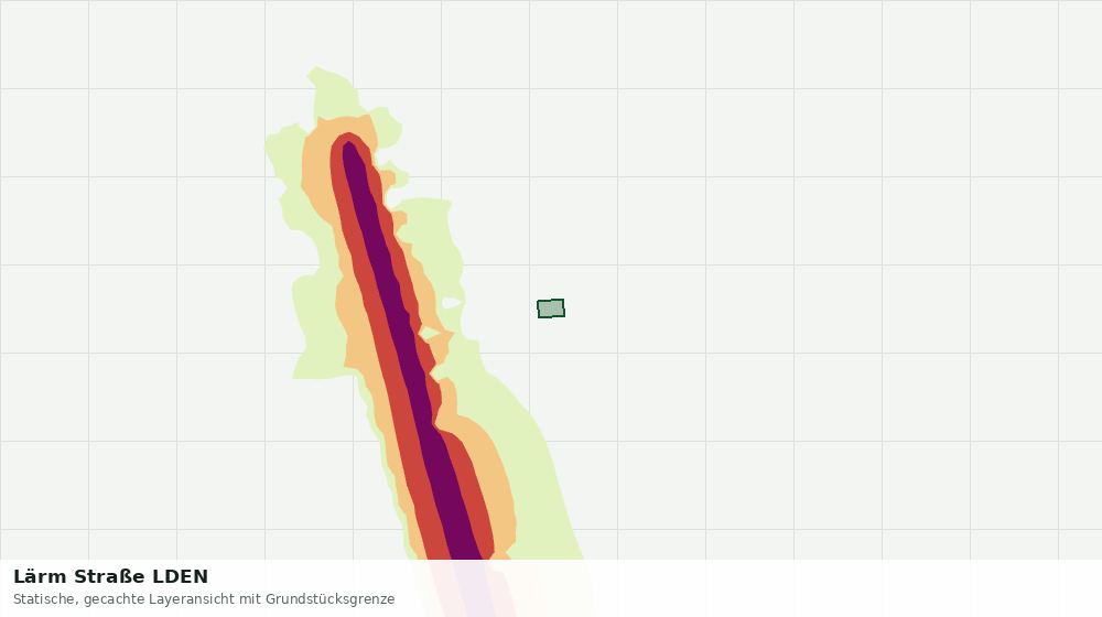 Statische Kartenansicht: Lärm Straße LDEN
