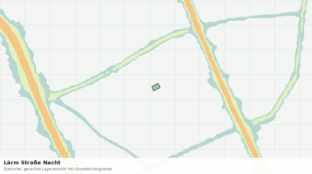 Statische Kartenansicht: Lärm Straße Nacht