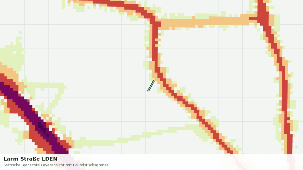 Statische Kartenansicht: Lärm Straße LDEN