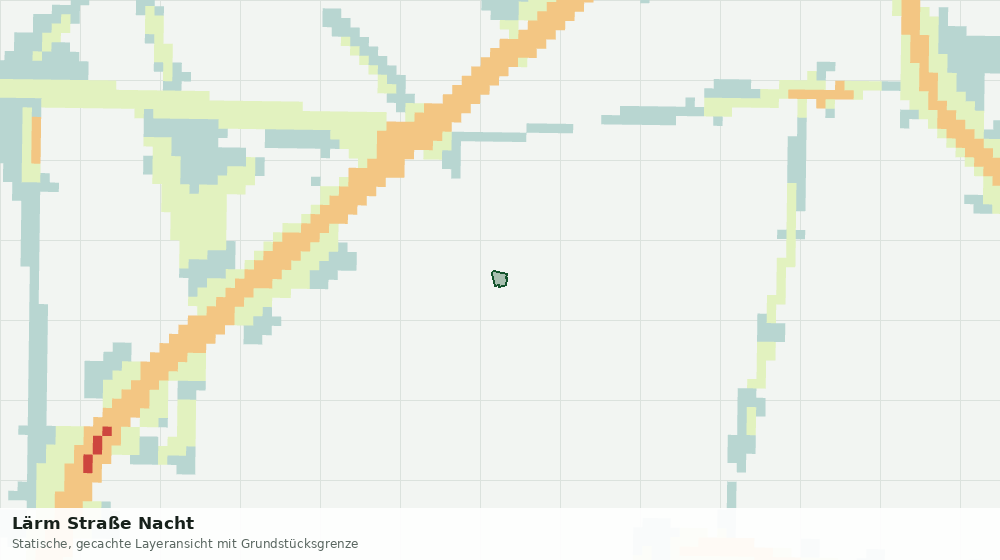 Statische Kartenansicht: Lärm Straße Nacht