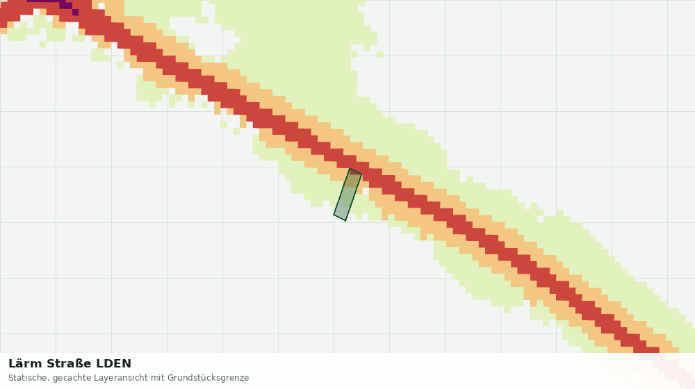 Statische Kartenansicht: Lärm Straße LDEN