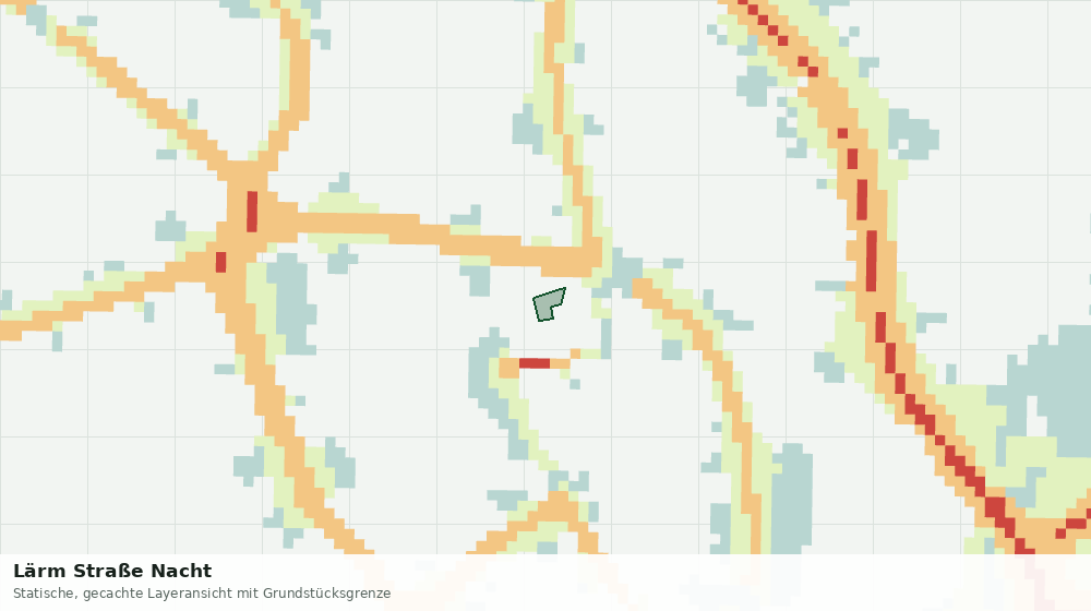 Statische Kartenansicht: Lärm Straße Nacht