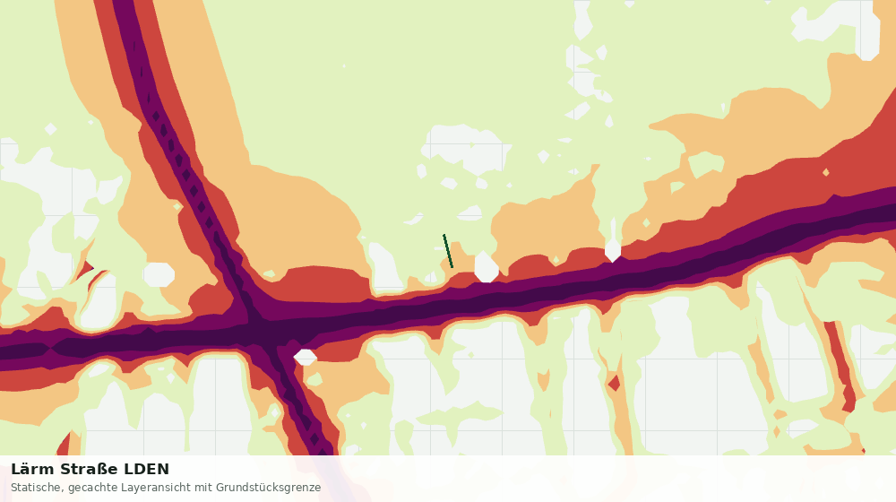 Statische Kartenansicht: Lärm Straße LDEN