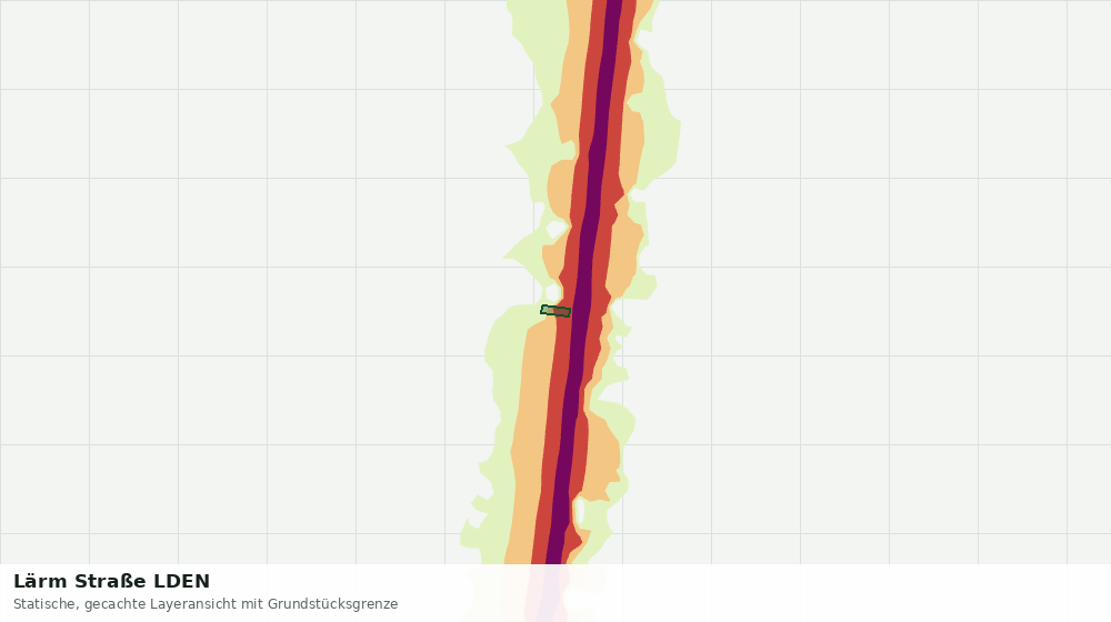 Statische Kartenansicht: Lärm Straße LDEN