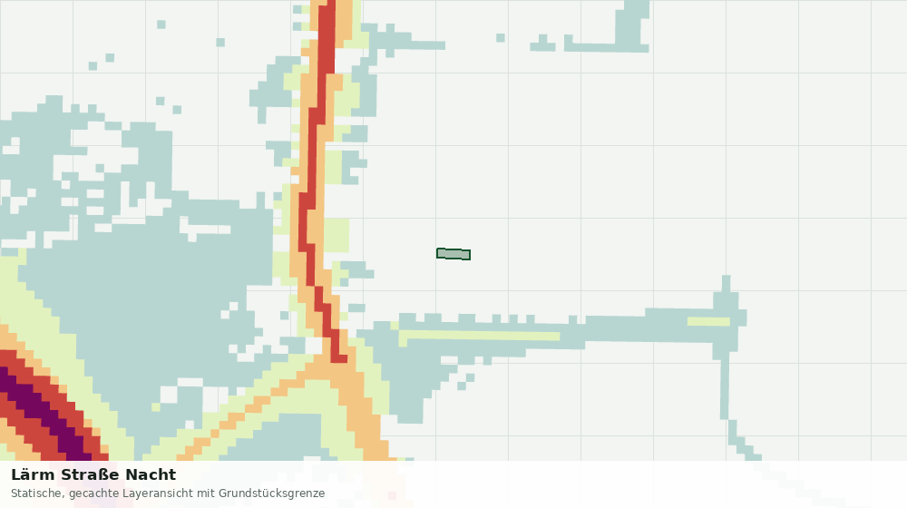 Statische Kartenansicht: Lärm Straße Nacht