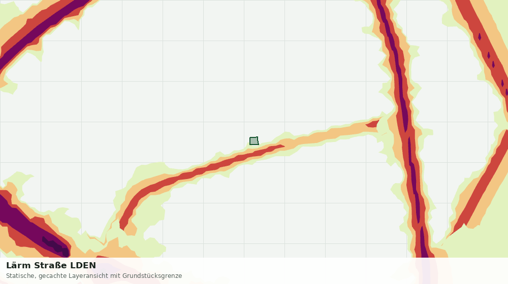 Statische Kartenansicht: Lärm Straße LDEN