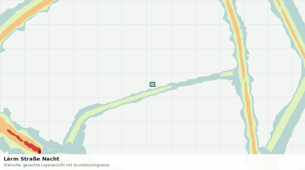 Statische Kartenansicht: Lärm Straße Nacht