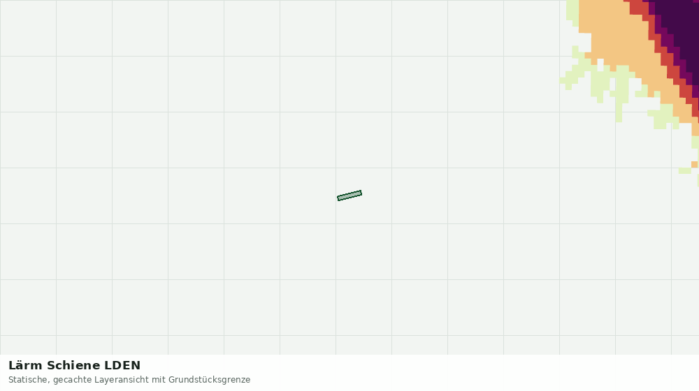 Statische Kartenansicht: Lärm Schiene LDEN